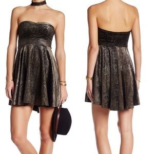 Free People Shattered Velvet Mini Dress